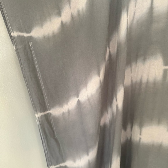 Charming Charlie Gray Boho Tie Dye Tunic Open Front Cardigan OS Festival Hippie - Picture 6 of 13